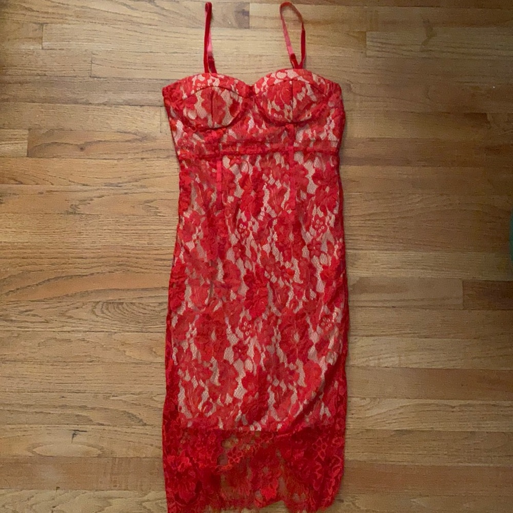 Red Lace Dress